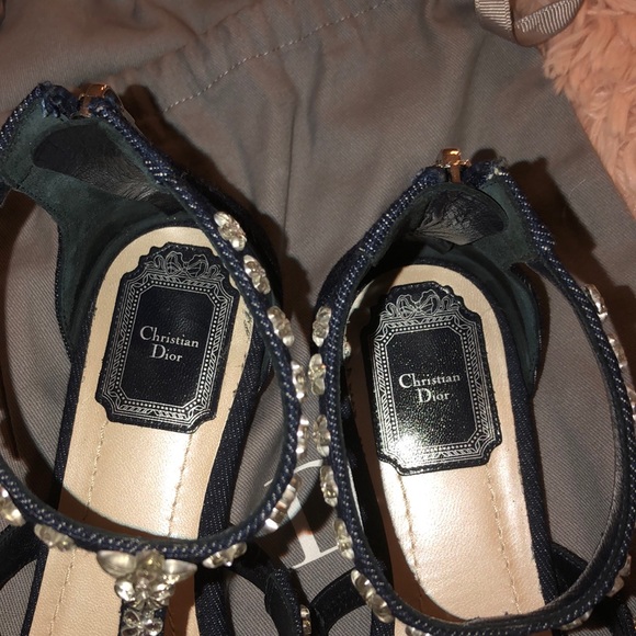 Christian Dior Garland Denim Sandal - Picture 6 of 7